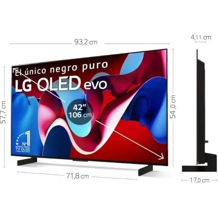 LG OLED42C44LA Televisor OLED evo C4 42 pulg. 4K Smart TV webOS 24